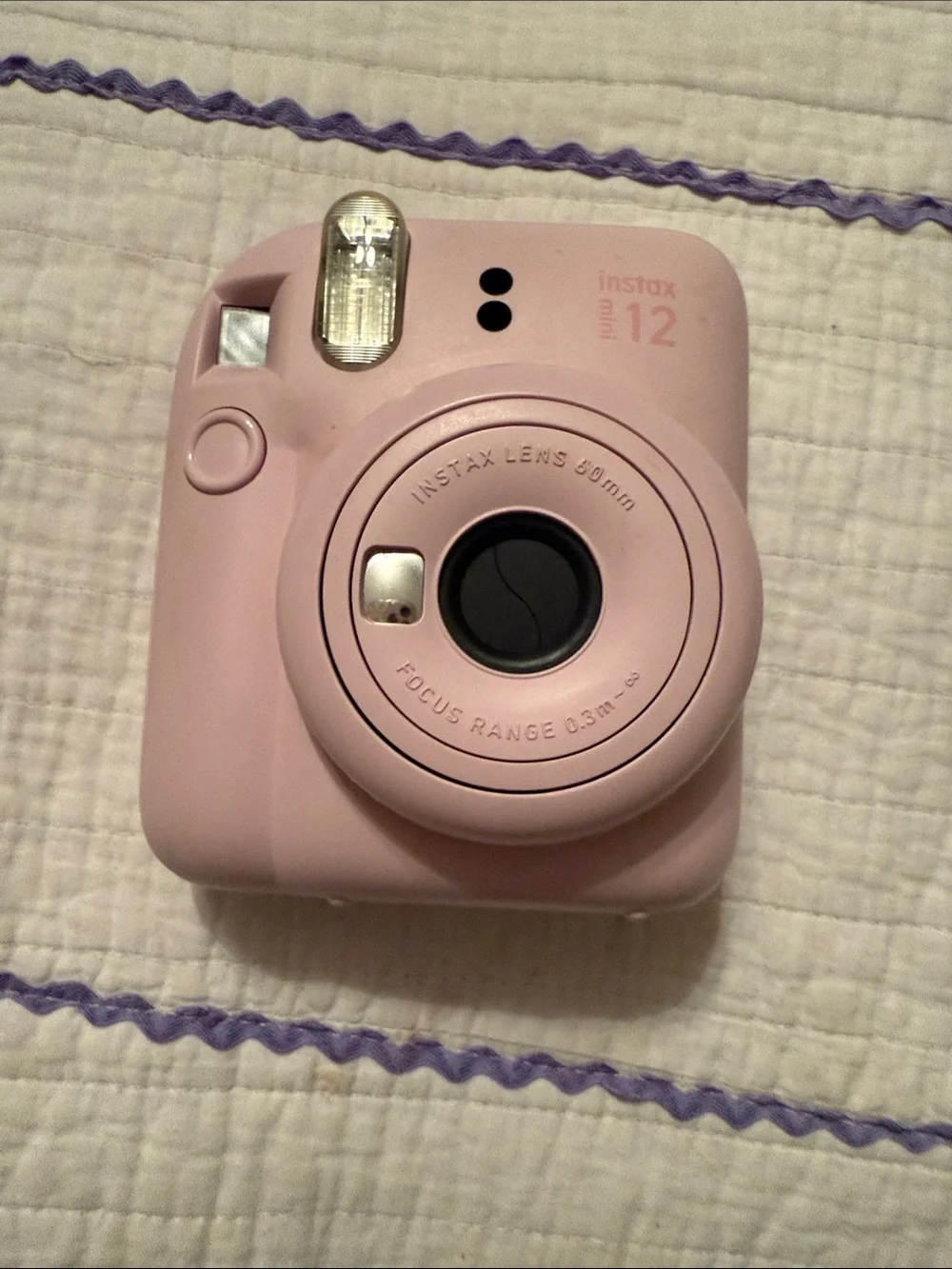 Fujifilm Instax Mini 12 Instant Camera in Pale Pink